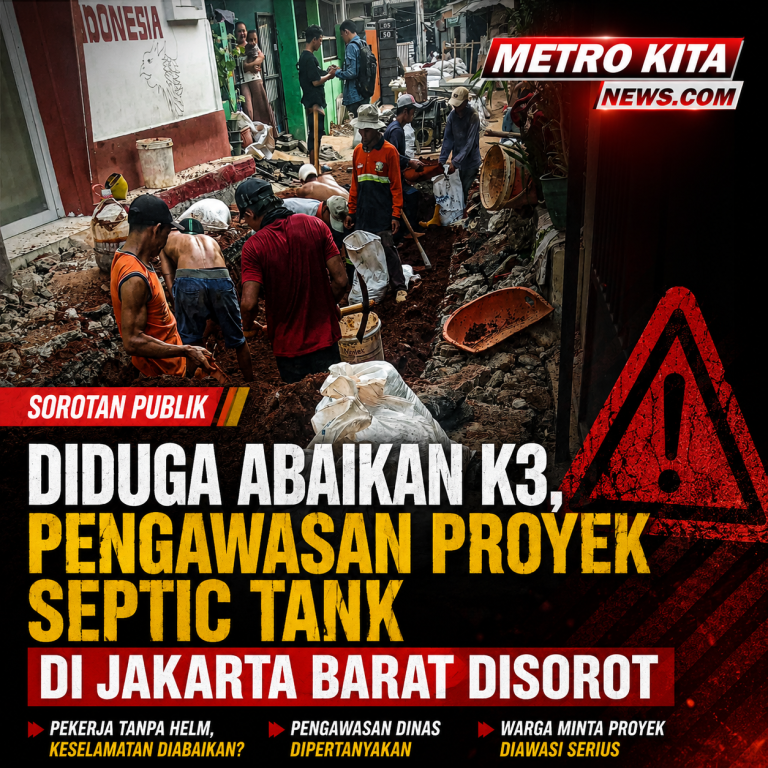 Diduga Abaikan K3, Pengawasan Proyek Septic Tank di Jakarta Barat Disorot